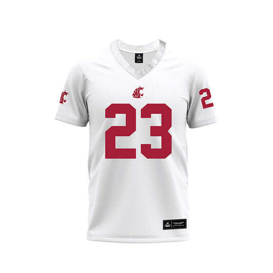 WSU - NCAA Football : Ishmael Gibbs - White Football Jersey-0