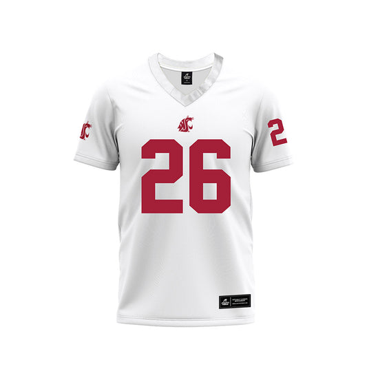 WSU - NCAA Football : Chris Perry II - White Football Jersey-0