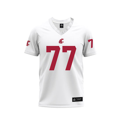 WSU - NCAA Football : Nick Bakken - White Football Jersey-0