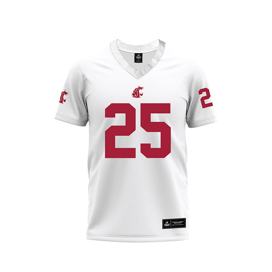 WSU - NCAA Football : Marquez Wimberly - White Football Jersey-0