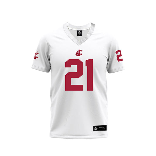 WSU - NCAA Football : CJ Toney - White Football Jersey-0
