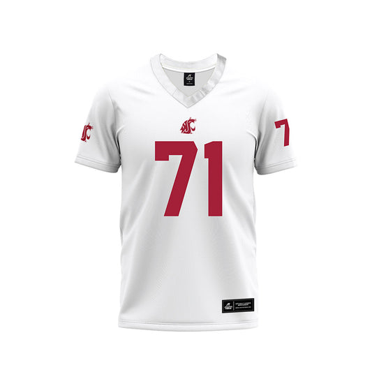 WSU - NCAA Football : Ashton Tripp - White Football Jersey-0