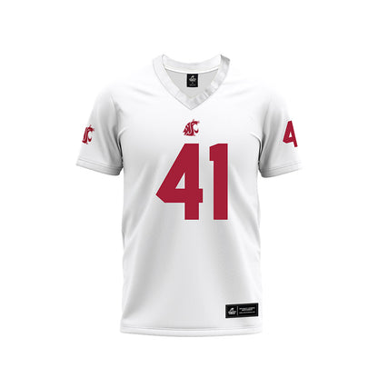WSU - NCAA Football : Sean Bures - White Football Jersey-0