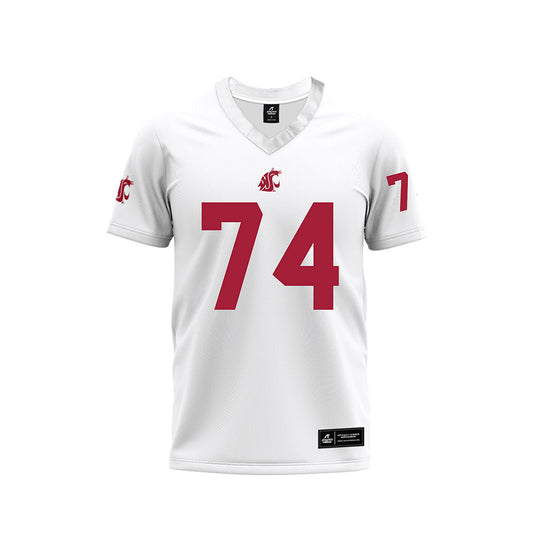 WSU - NCAA Football : Maximus McCree - White Football Jersey-0