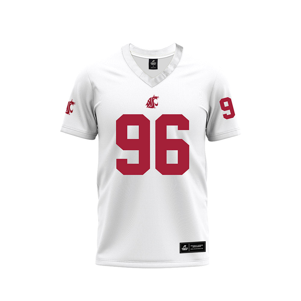 WSU - NCAA Football : Jack Procter - White Football Jersey-0