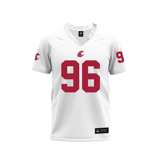WSU - NCAA Football : Jack Procter - White Football Jersey-0