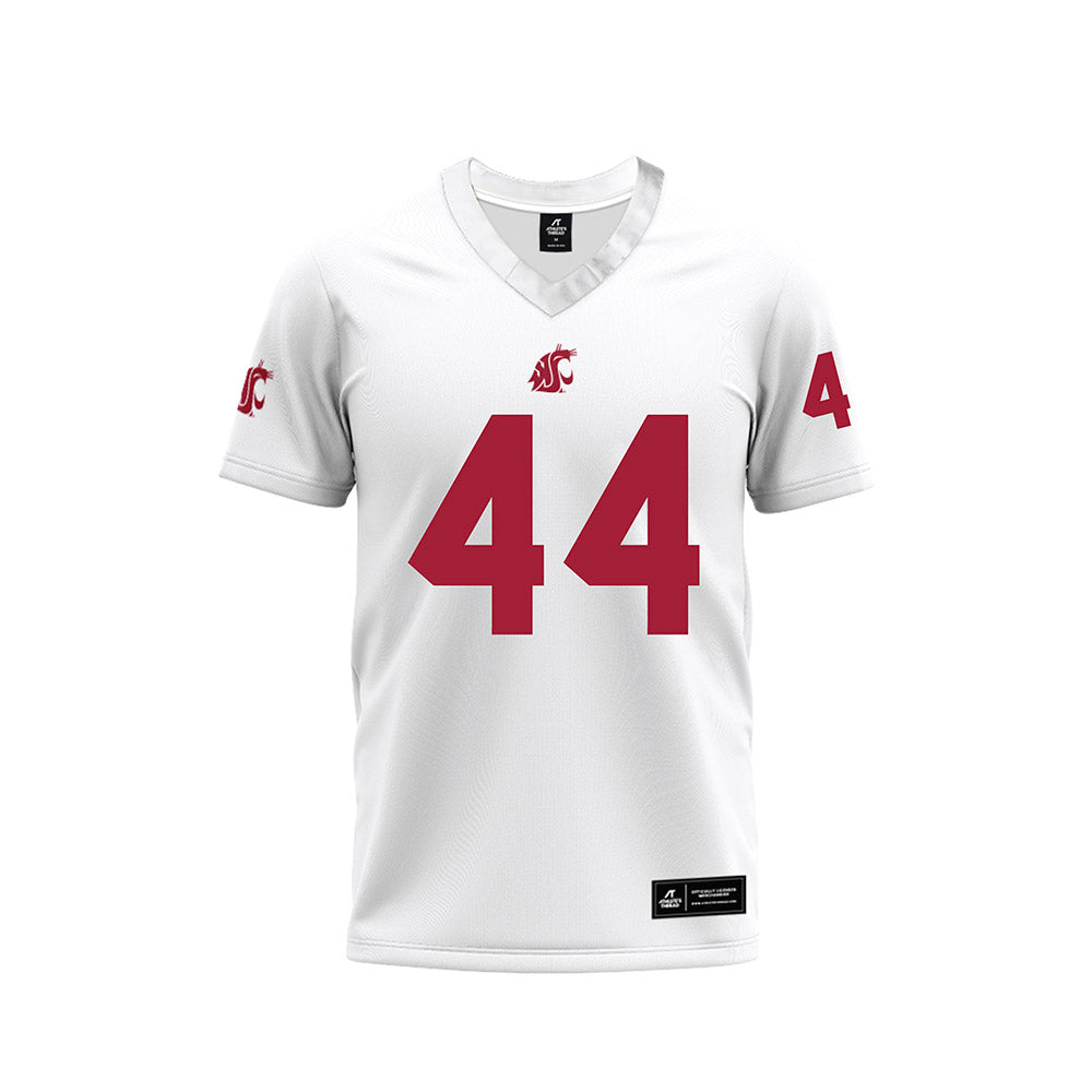 WSU - NCAA Football : Luke Webb - White Football Jersey-0