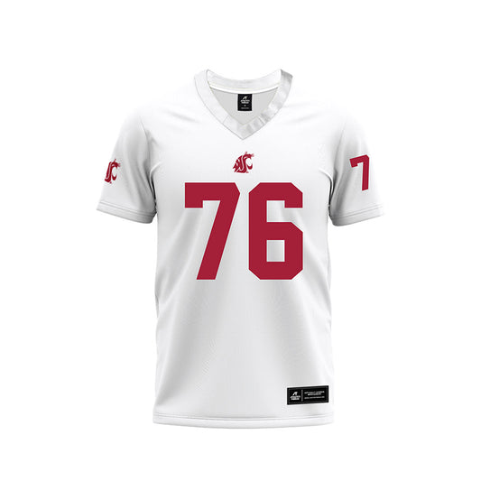 WSU - NCAA Football : Grayson Campbell - White Football Jersey-0
