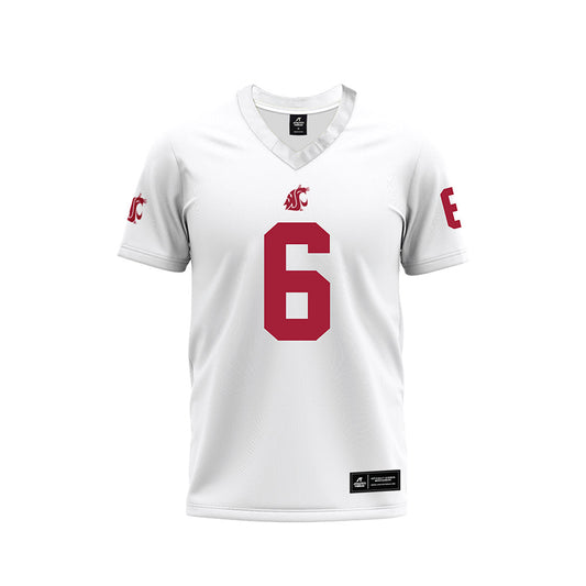 WSU - NCAA Football : Linus Zunk - White Football Jersey-0