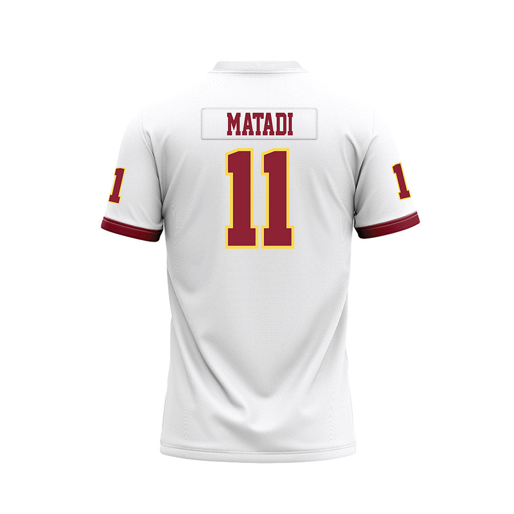 NSU - NCAA Football : Wilmot Matadi - White Premium Football Jersey-1