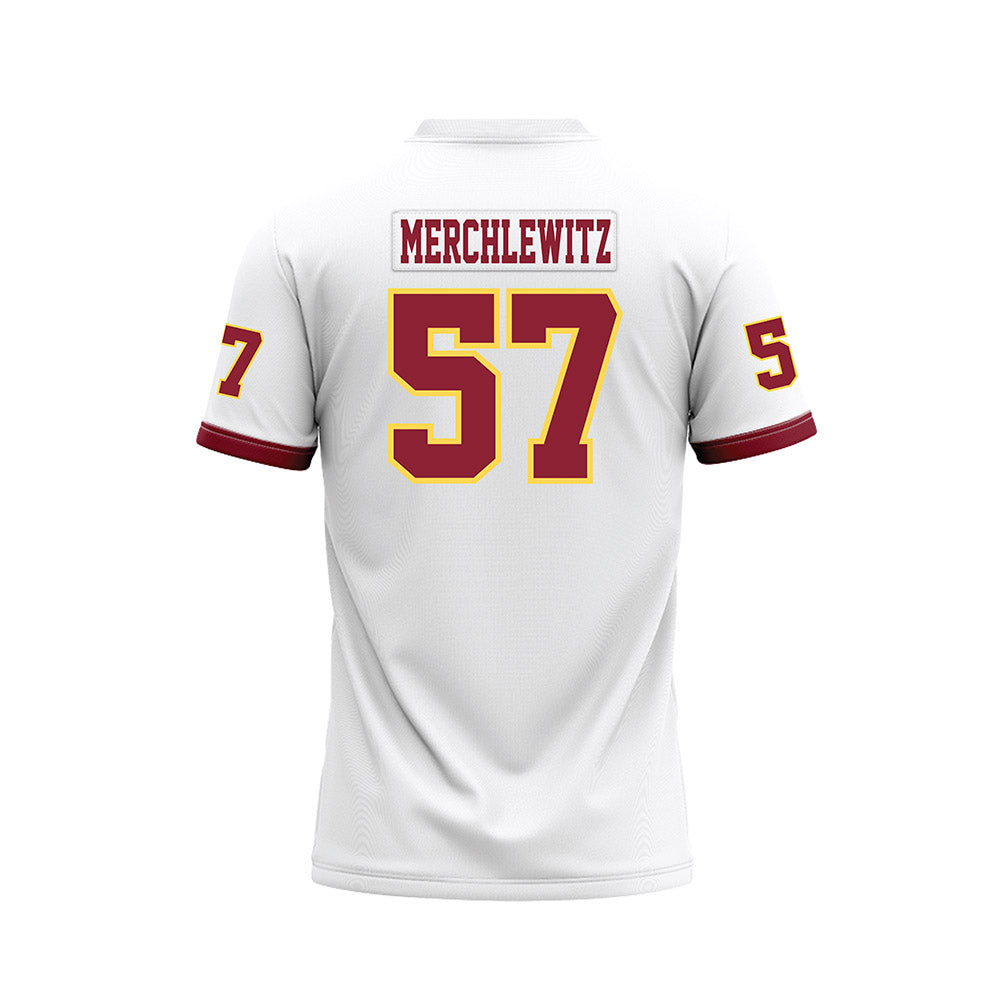 NSU - NCAA Football : Jake Merchlewitz - White Premium Football Jersey-1