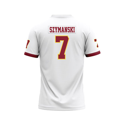 NSU - NCAA Football : Javonnee Szymanski - White Premium Football Jersey-1