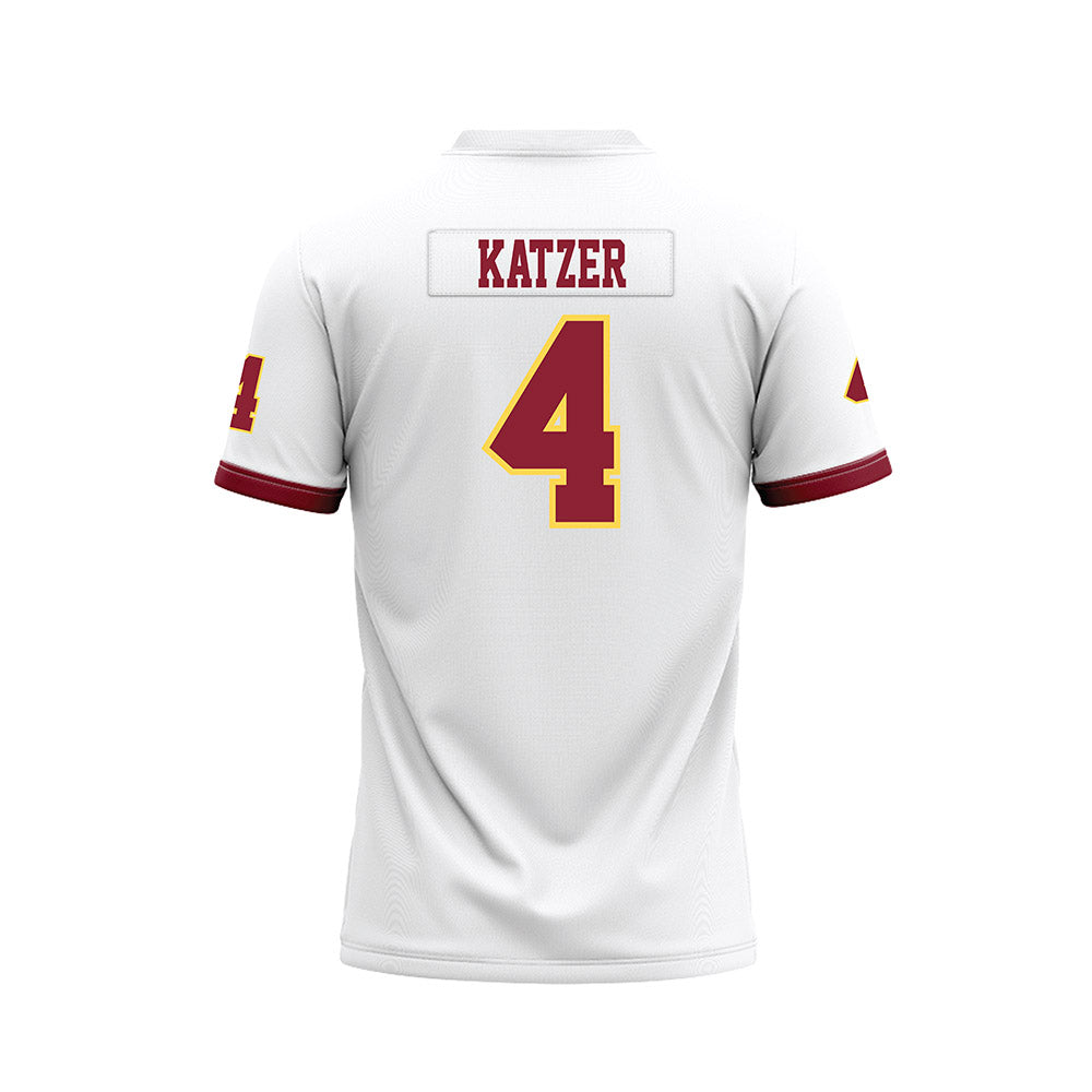 NSU - NCAA Football : Boston Katzer - White Premium Football Jersey-1