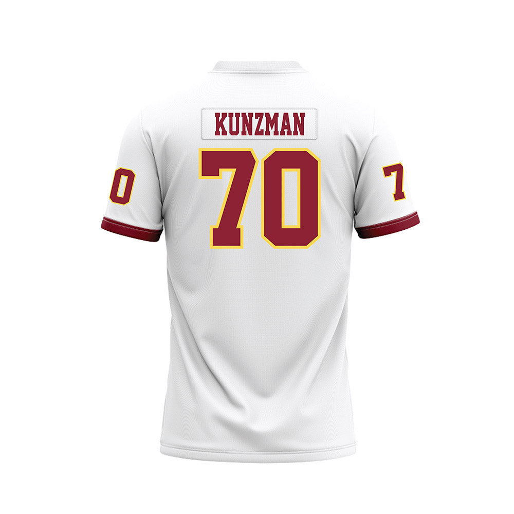 NSU - NCAA Football : Jeffrey Kunzman - White Premium Football Jersey-1