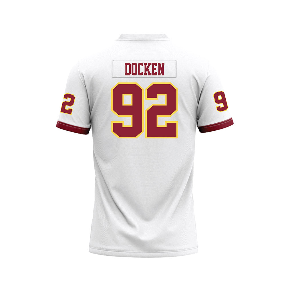 NSU - NCAA Football : Keaton Docken - White Premium Football Jersey-1