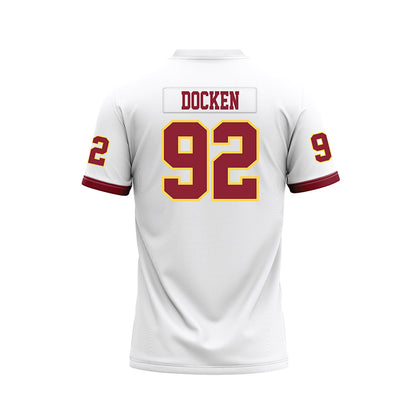 NSU - NCAA Football : Keaton Docken - White Premium Football Jersey-1