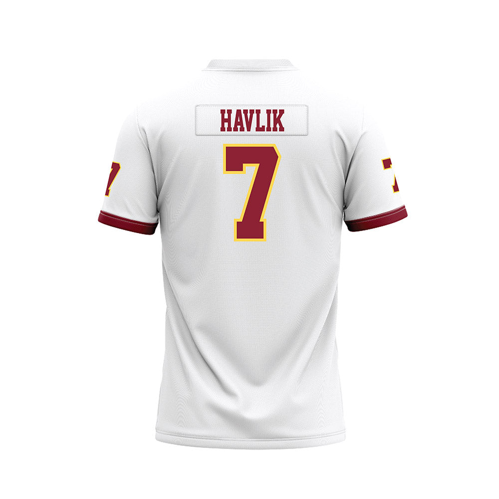 NSU - NCAA Football : Holden Havlik - White Premium Football Jersey-1