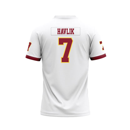 NSU - NCAA Football : Holden Havlik - White Premium Football Jersey-1