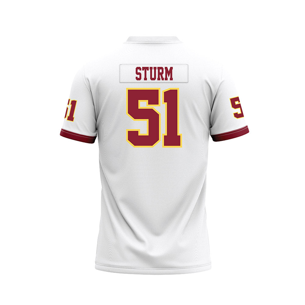 NSU - NCAA Football : Chase Sturm - White Premium Football Jersey-1