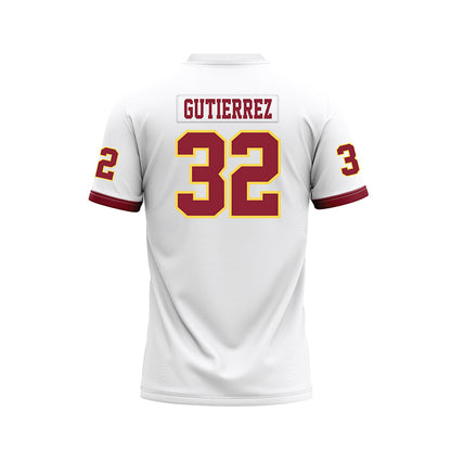 NSU - NCAA Football : Gabe Gutierrez - White Premium Football Jersey-1