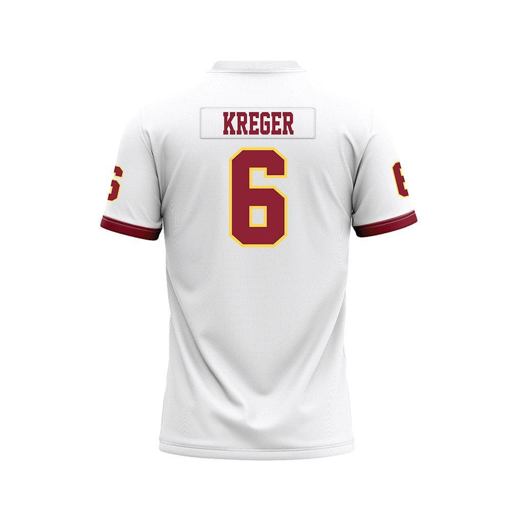 NSU - NCAA Football : Connor Kreger - White Premium Football Jersey-1