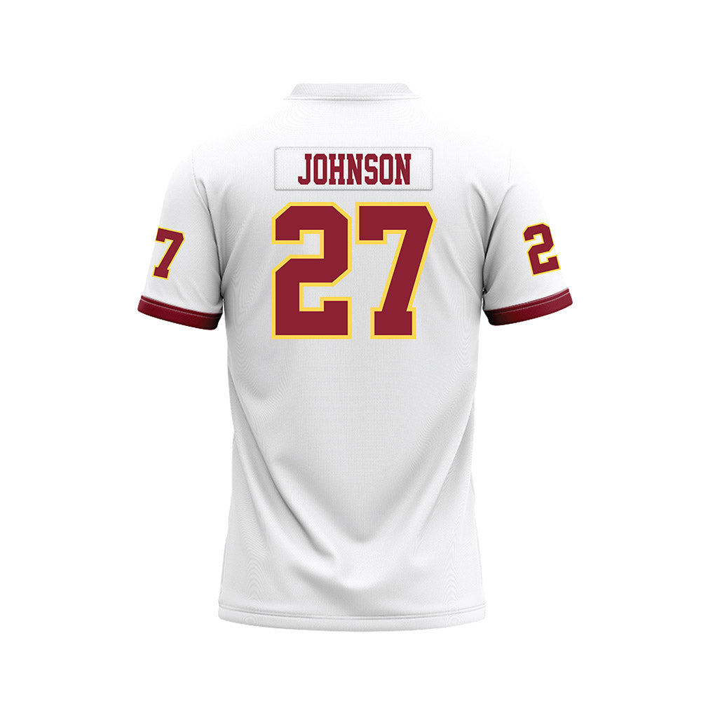 NSU - NCAA Football : Kale Johnson - White Premium Football Jersey-1