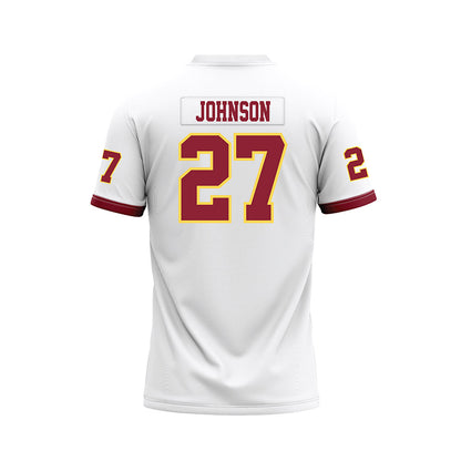 NSU - NCAA Football : Kale Johnson - White Premium Football Jersey-1