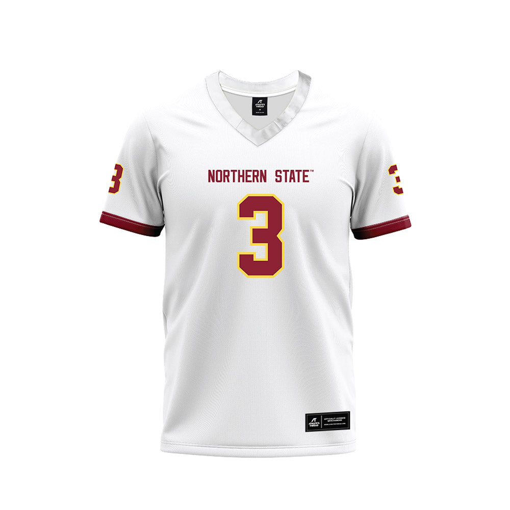 NSU - NCAA Football : DJ Smith - White Premium Football Jersey-0