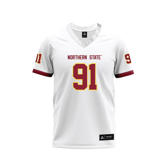 NSU - NCAA Football : Ayden Barnby - White Premium Football Jersey-0