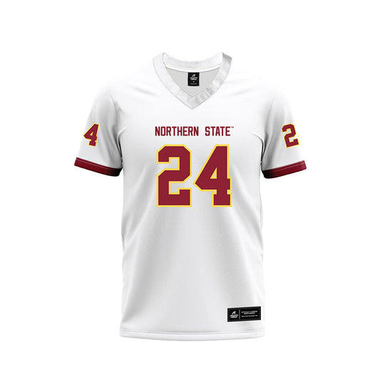 NSU - NCAA Football : Javonnee Szymanski - White Premium Football Jersey-0