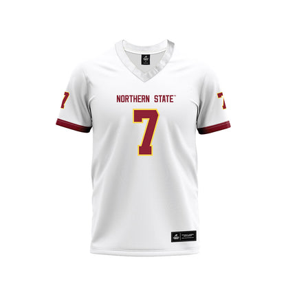 NSU - NCAA Football : Javonnee Szymanski - White Premium Football Jersey-0