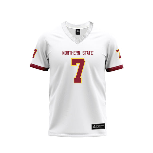 NSU - NCAA Football : Javonnee Szymanski - White Premium Football Jersey-0