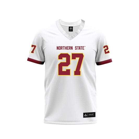 NSU - NCAA Football : Kale Johnson - White Premium Football Jersey-0