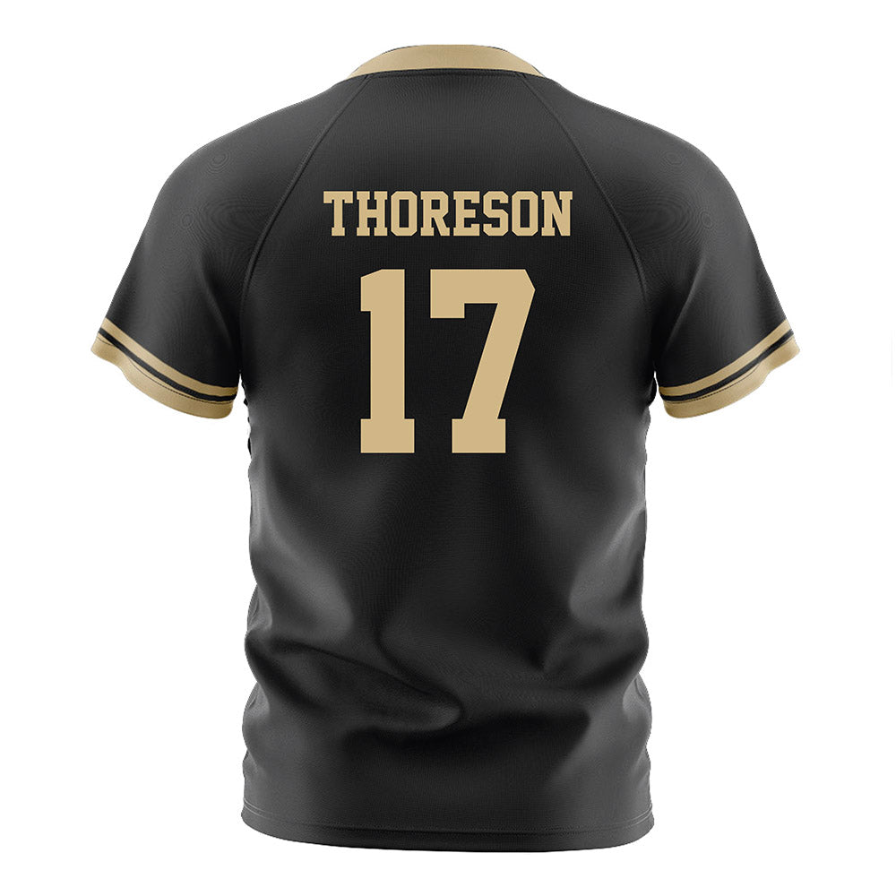 Purdue - NCAA Women's Soccer : Angelina Thoreson - Black Soccer Jersey-1