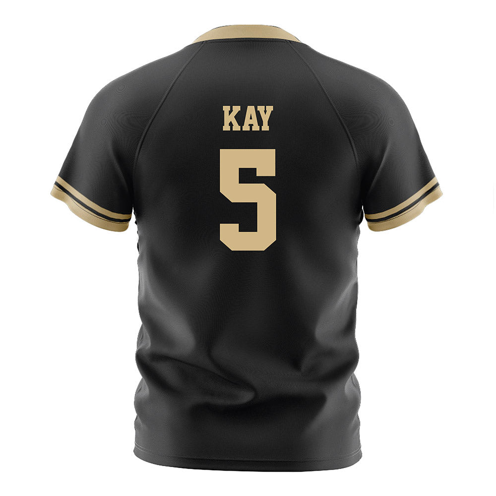 Purdue - NCAA Women's Soccer : Reese Kay - Black Soccer Jersey-1