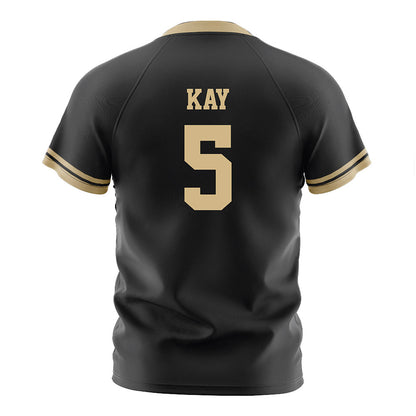 Purdue - NCAA Women's Soccer : Reese Kay - Black Soccer Jersey-1