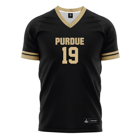 Purdue - NCAA Women's Soccer : Chiara Nicolazzo - Black Soccer Jersey-0