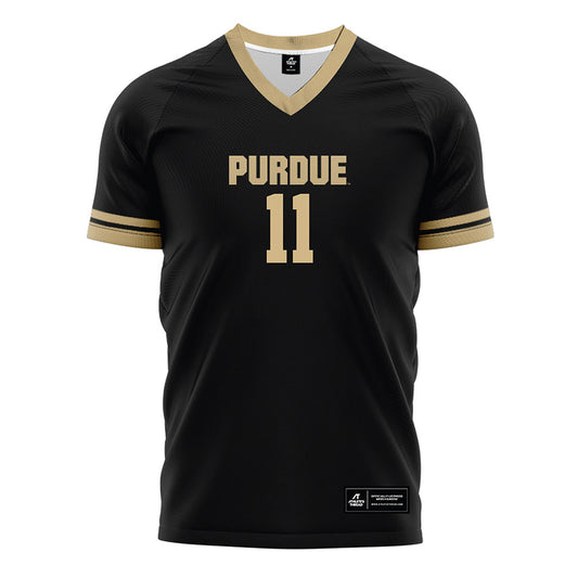 Purdue - NCAA Women's Soccer : Cherry Yu - Black Soccer Jersey-0