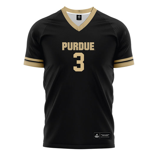 Purdue - NCAA Women's Soccer : Cassie Bibby - Black Soccer Jersey-0
