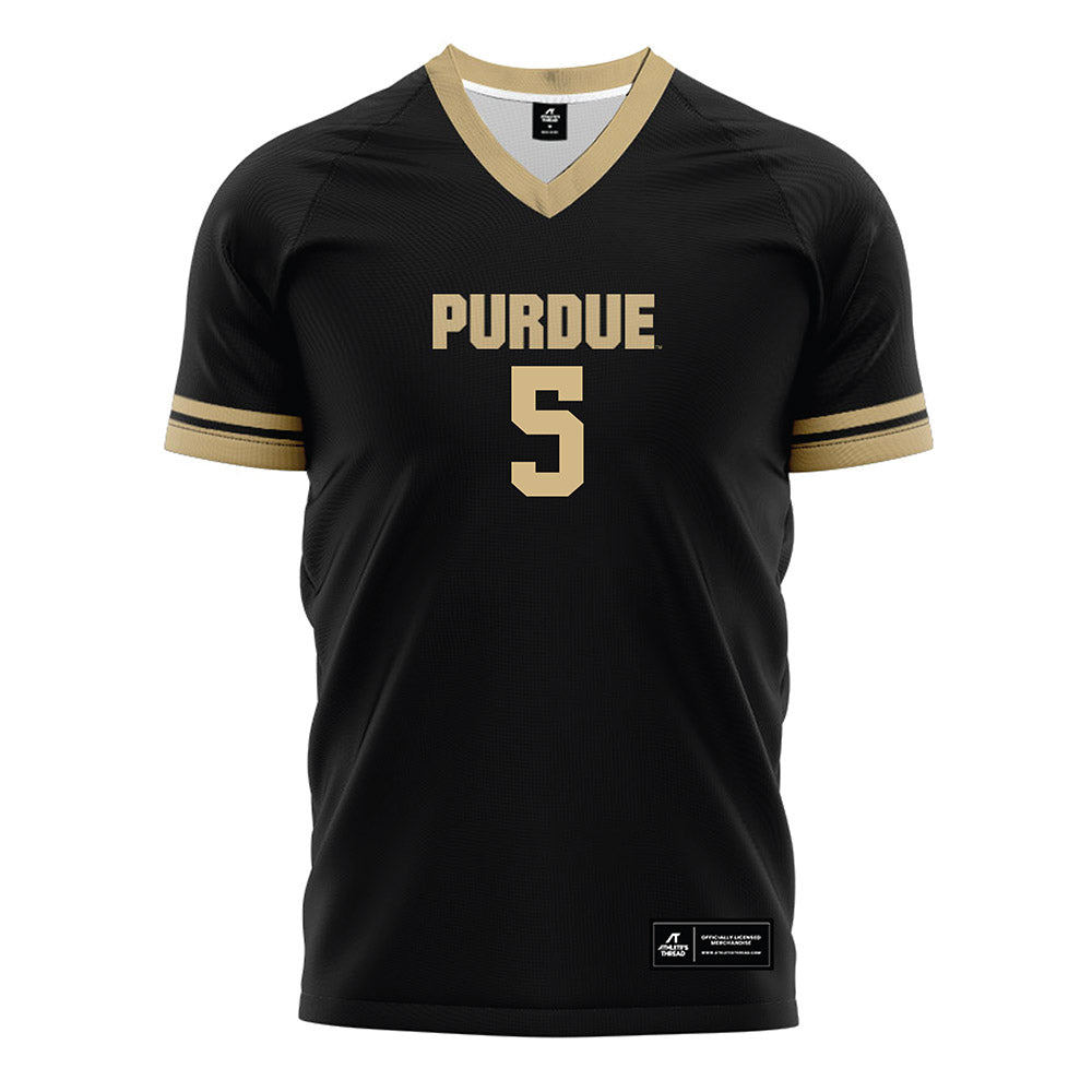 Purdue - NCAA Women's Soccer : Reese Kay - Black Soccer Jersey-0