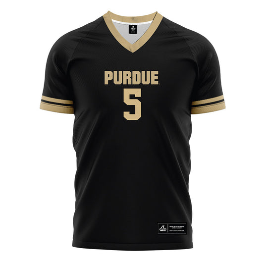 Purdue - NCAA Women's Soccer : Reese Kay - Black Soccer Jersey-0
