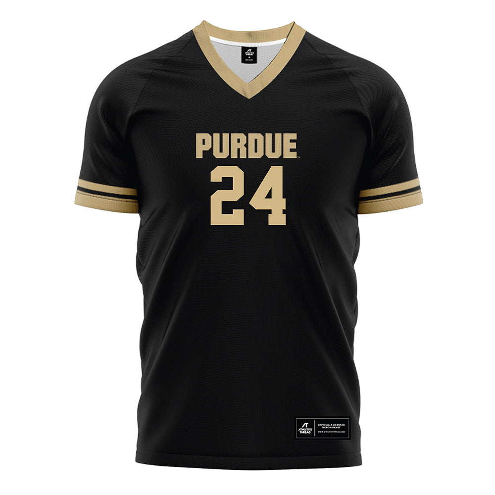 Purdue - NCAA Women's Soccer : Zoe Miles - Black Soccer Jersey-0