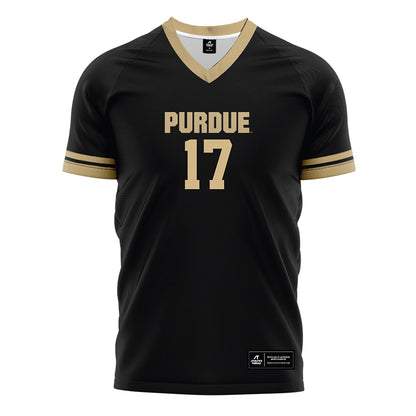 Purdue - NCAA Women's Soccer : Angelina Thoreson - Black Soccer Jersey-0
