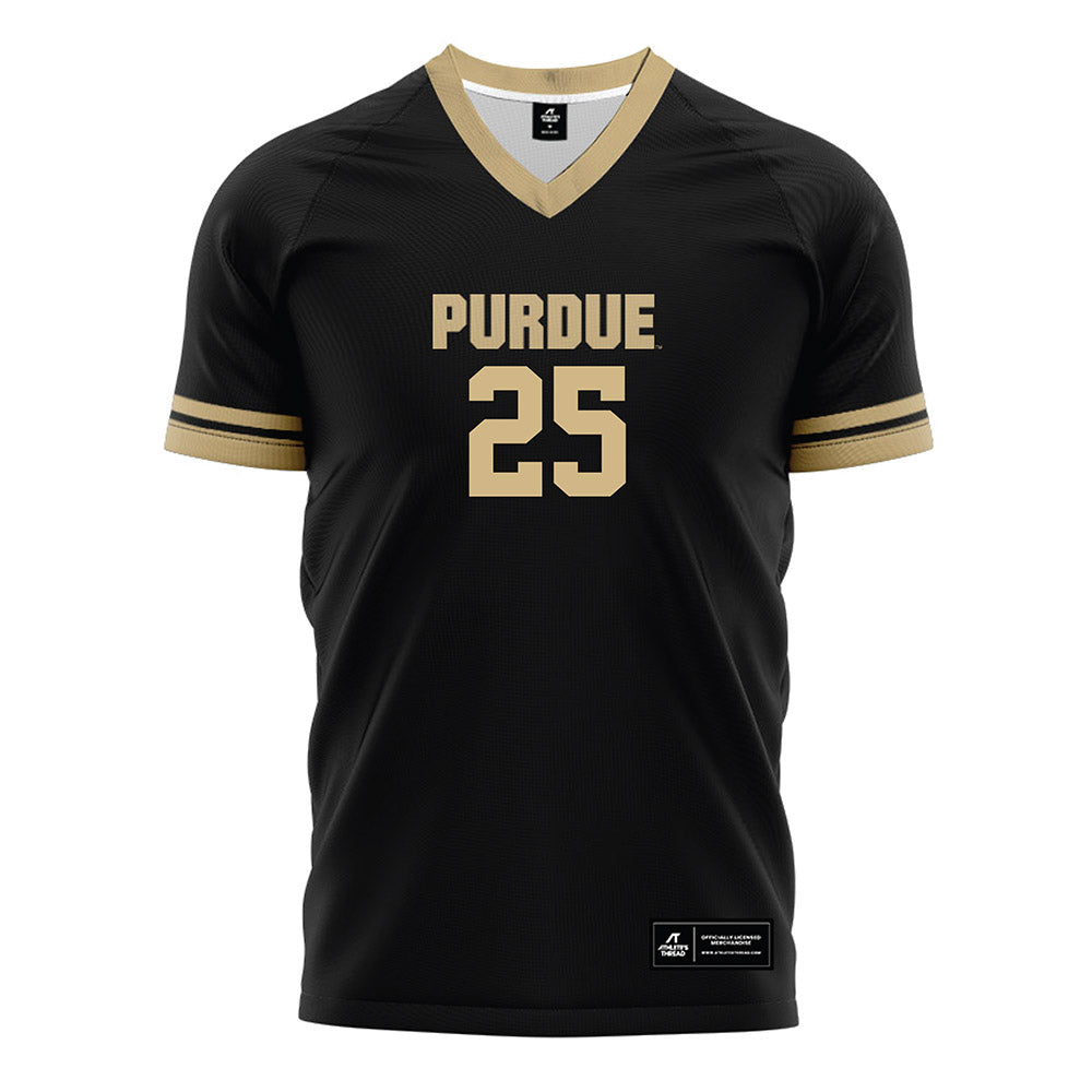 Purdue - NCAA Women's Soccer : Sydney Cook - Black Soccer Jersey-0