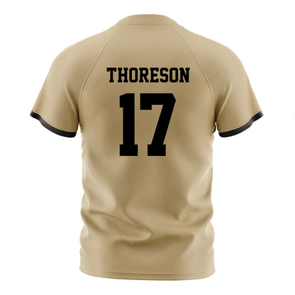 Purdue - NCAA Women's Soccer : Angelina Thoreson - Gold Soccer Jersey-1