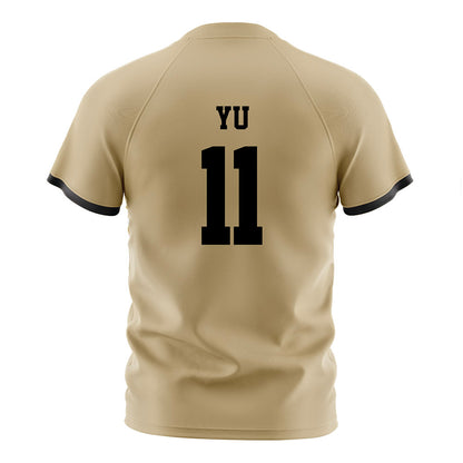 Purdue - NCAA Women's Soccer : Cherry Yu - Gold Soccer Jersey-1
