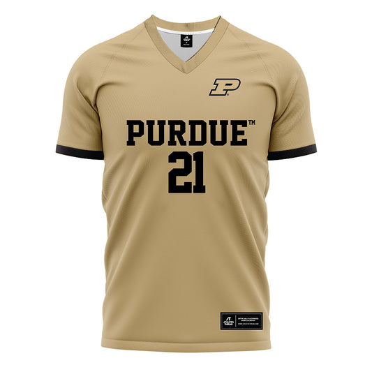Purdue - NCAA Women's Soccer : Rosa Maalouf - Gold Soccer Jersey-0