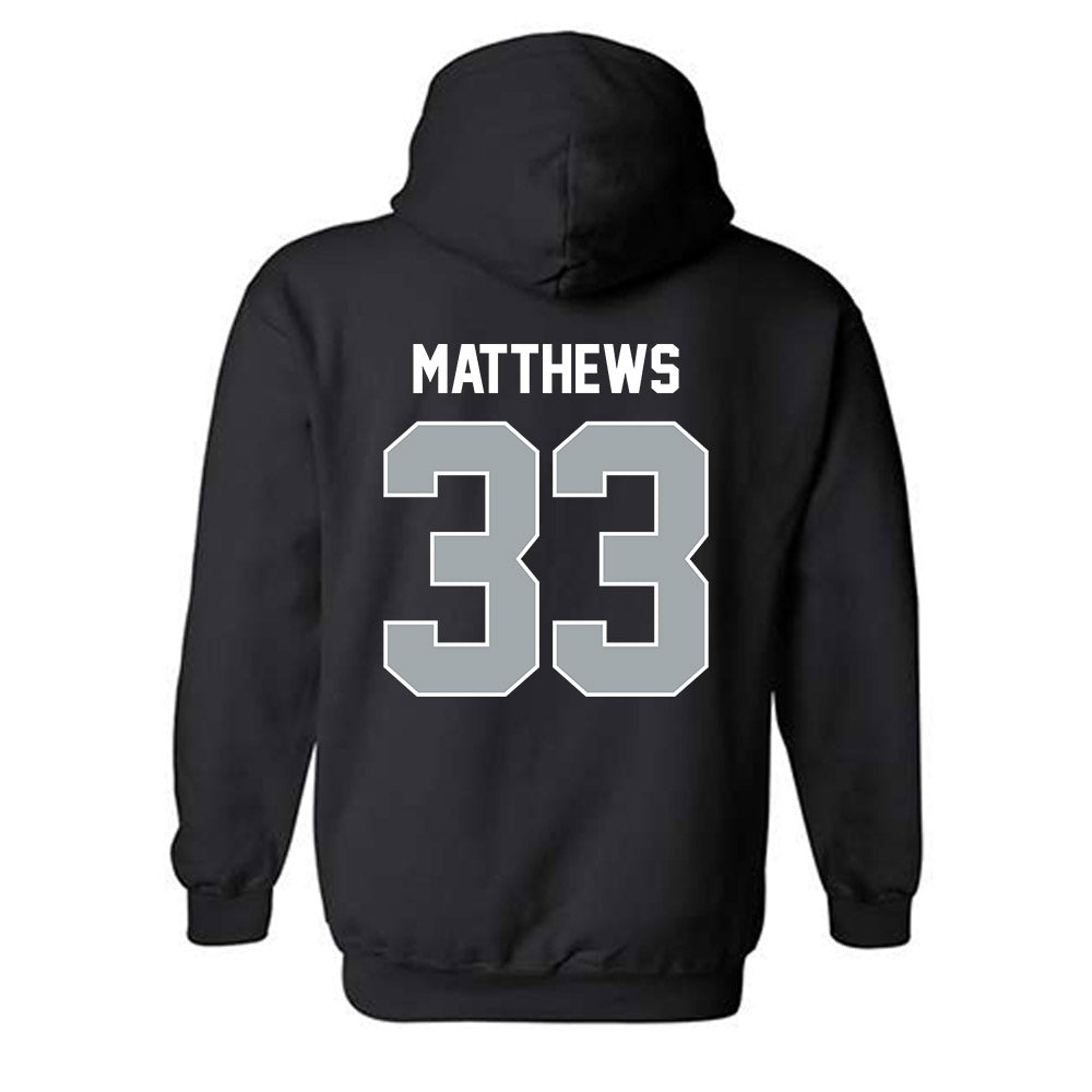 Providence - NCAA Men's Ice Hockey : Aaron Matthews - Classic Shersey Hooded Sweatshirt-1