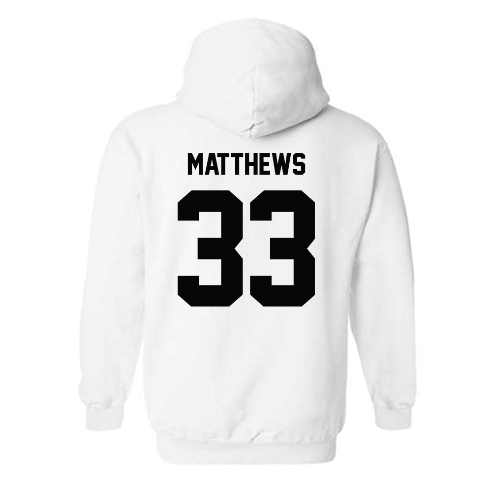 Providence - NCAA Men's Ice Hockey : Aaron Matthews - Classic Shersey Hooded Sweatshirt-1