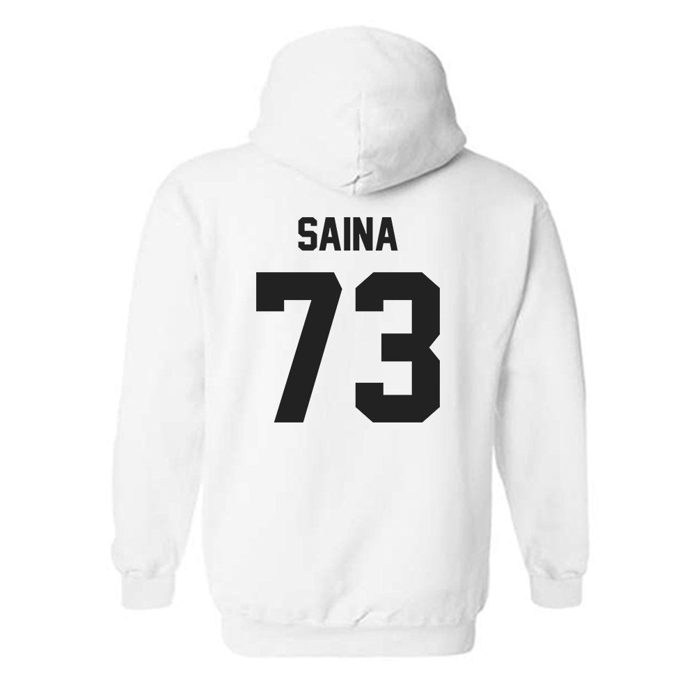 Purdue - NCAA Football : Makai Saina - Sports Shersey Hooded Sweatshirt-1